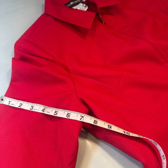 Sag Harbor Blazer Womens Wool Petite Suit Jacket Zipper Vintage Long Sleeve - Picture 7 of 11